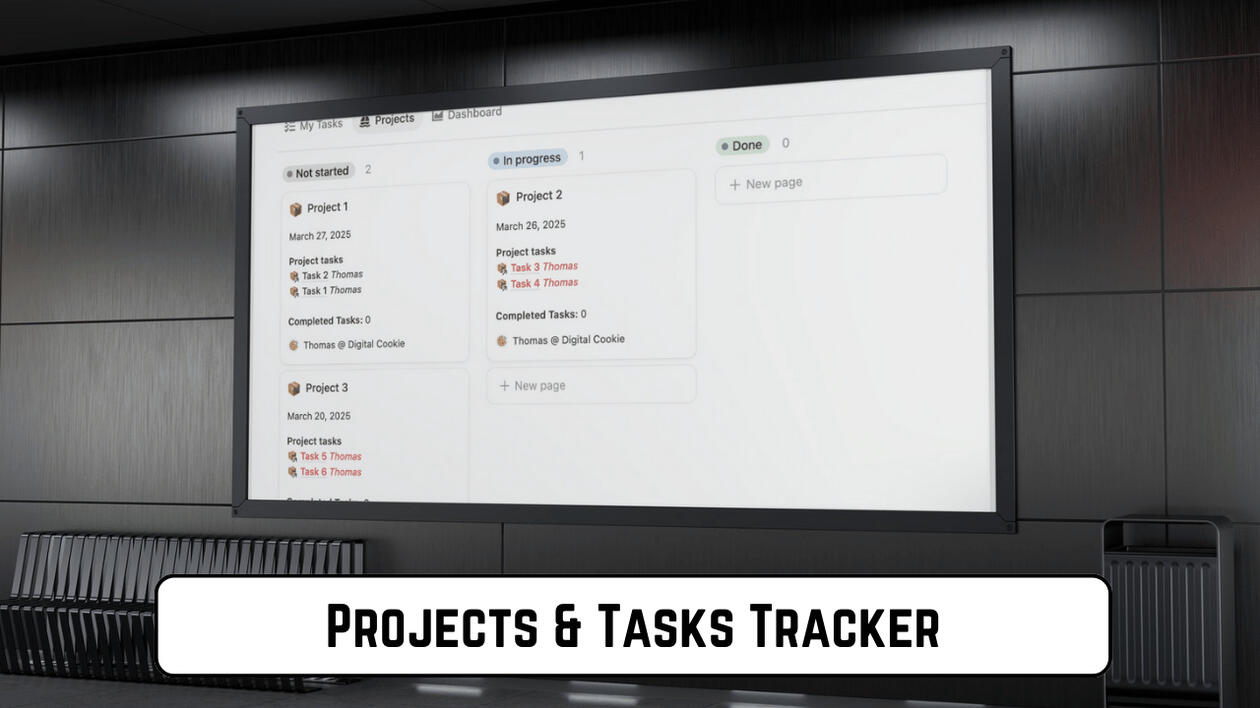 Project & Tasks Tracker